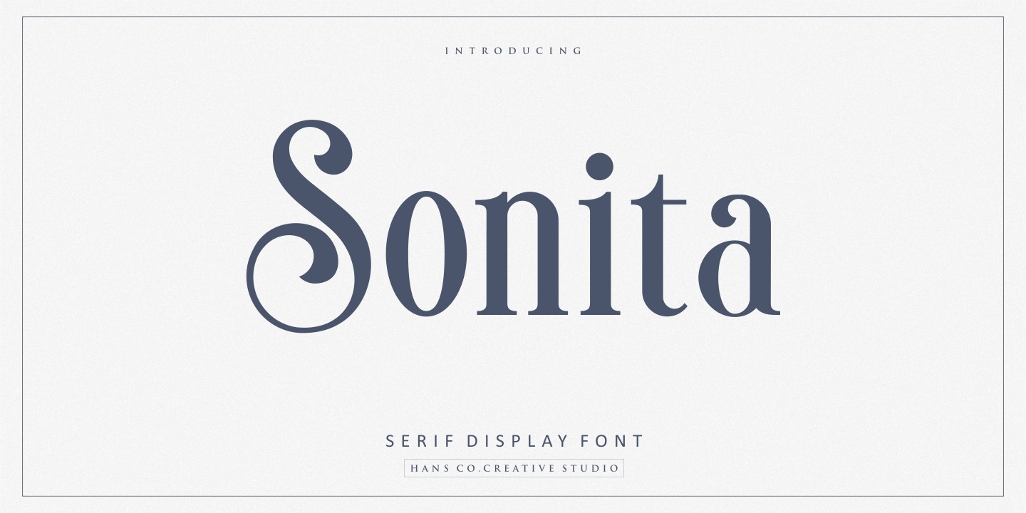 Sonita Font preview
